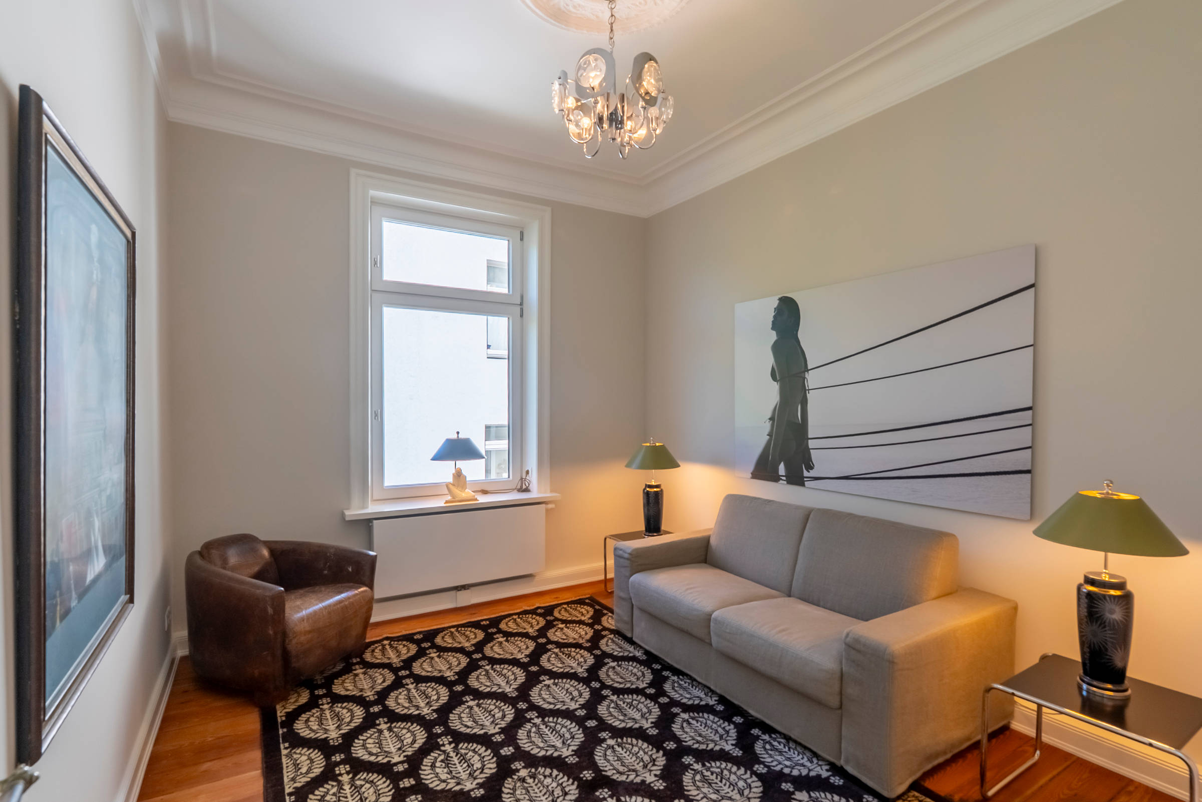 Immobilienfotografie Hamburg, Blick in ein kleines Wohnzimmer